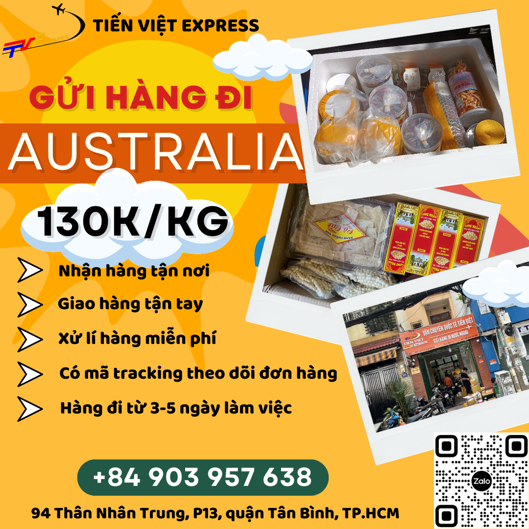Gửi hàng đi Úc- Tiến Việt Express